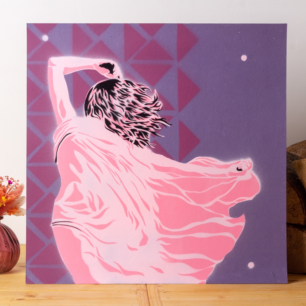 Original - Refuge lointain - 36x36cm