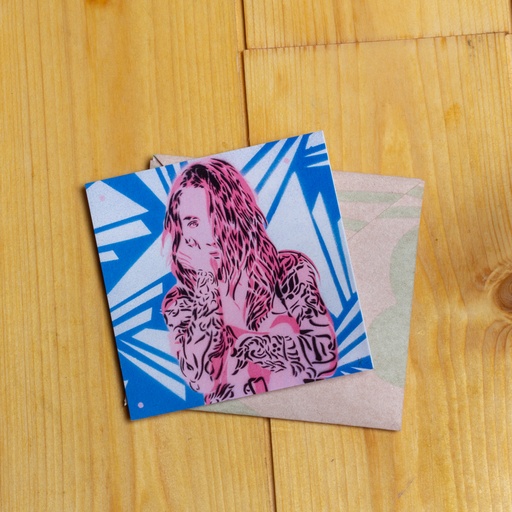 [RE1002] Mini carte - Faut pas s'en faire - 10x10cm