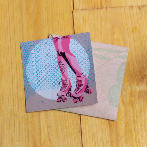 [RE1003] Mini carte - Souvenir lointain - 10x10cm